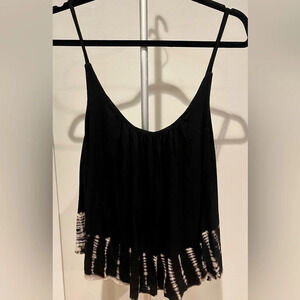 Triumph Womens Black Layered Jersey Soft Cami Spaghetti Strap Top Size Medium